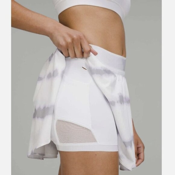 Lululemon Court Rival High-Rise Tennis Skirt 12 LONG in Transverse Lilac Multi - Picture 5 of 5
